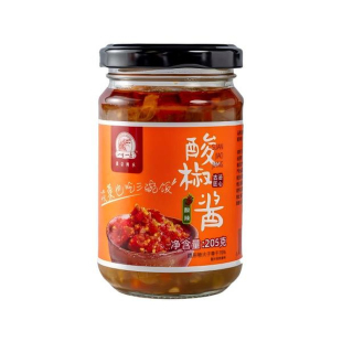 纯素辣椒酱茹素佳珍酸椒酱素食下饭菜香辣剁椒酱开胃菜素拌面酱料