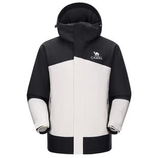 骆驼男装AK80硬壳防水棉服棉袄冬季男外套夹克徒步加厚户外登山服