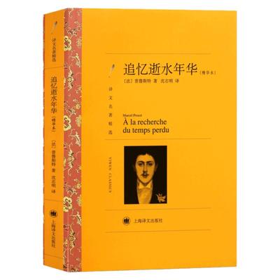 【译文名著精选】追忆逝水年华 普鲁斯特著 外国文学小说书籍 世界名著经典读物上海译文出版社 六七八九年级中小学生课外推荐阅读