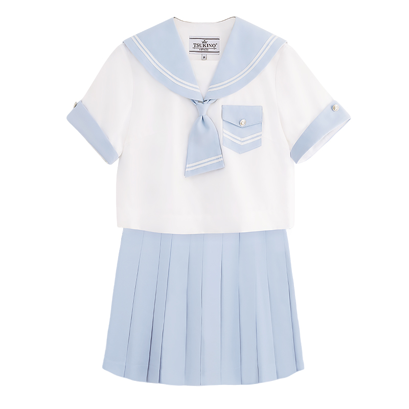 【月野HOUSE】*雪樱*原创JK制服夏日感水色学院风水手服夏服+领带
