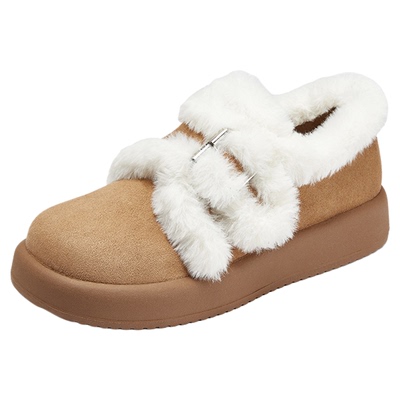 达芙妮厚底勃肯鞋女鞋冬季雪地靴