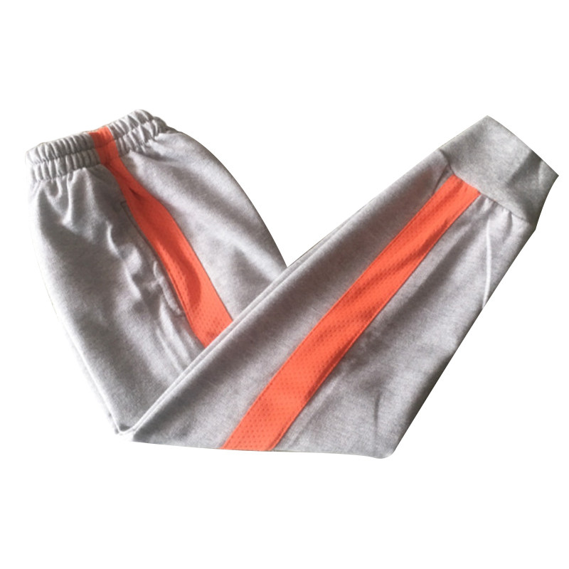 灰色收脚口全棉校服裤子