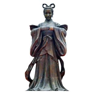 历史文化名人铜雕像孝女曹娥校园玻璃钢雕塑端午民俗广场摆件定制