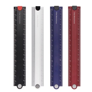 日本国誉折叠铝制尺金属尺钢直尺15cm/30cm考试测量高精度工具尺
