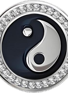 男士西服高档太极胸针别针徽章