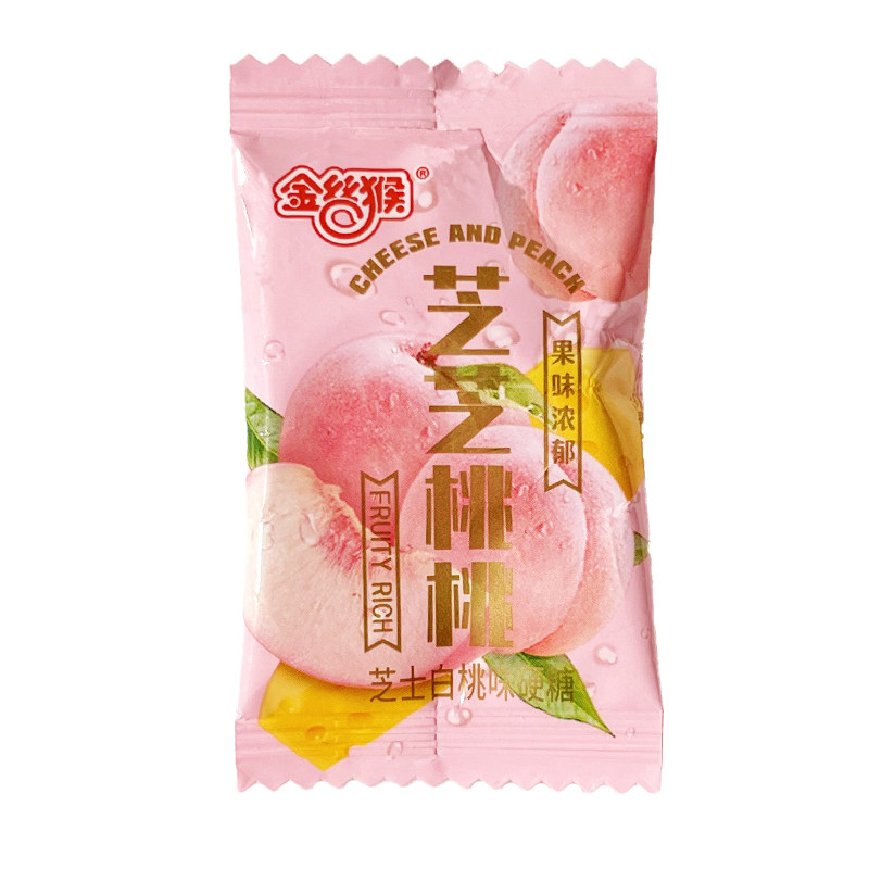 金丝猴芝士白桃味硬糖