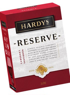 夏迪珍藏赤霞珠红葡萄酒3L原装