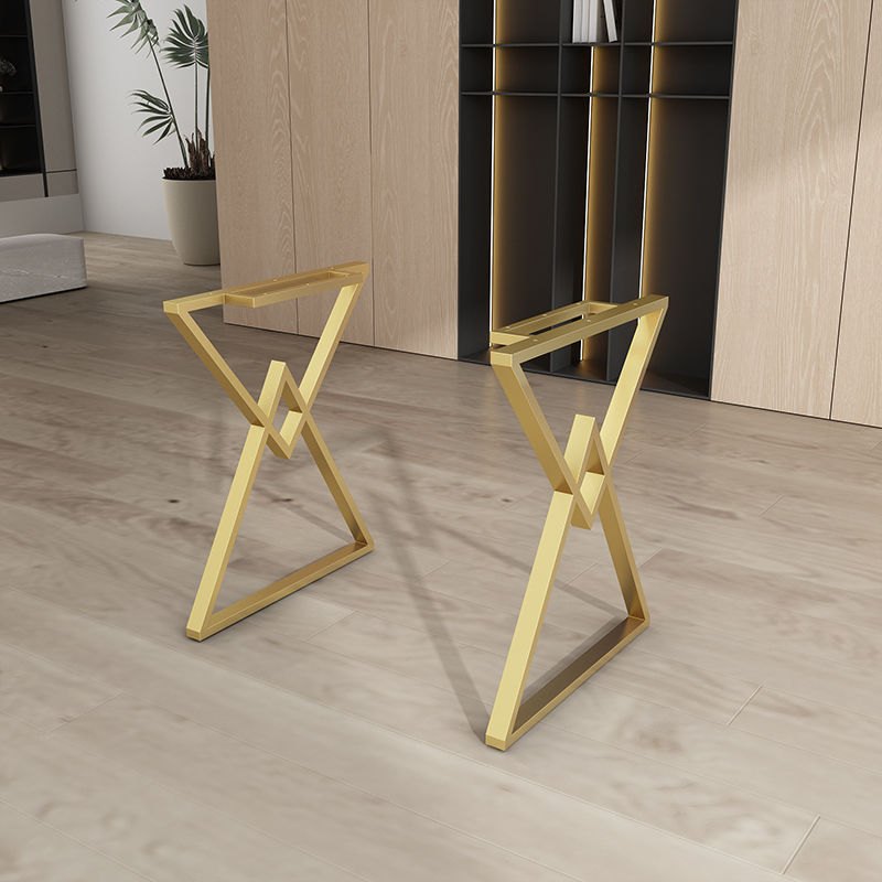 北欧轻奢吧台桌腿桌脚支架吧台脚办公桌腿支架不锈钢桌腿铁艺桌腿