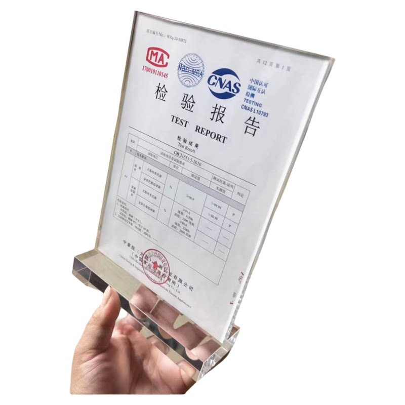 A4亚克力水晶桌牌A3展台上体验