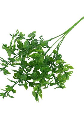 塑料仿真绿植叶子把装饰