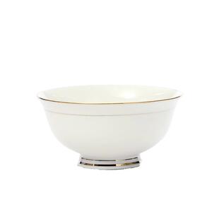 景德镇陶瓷碗家用高级感中式防烫米饭碗描金高脚碗吃饭碗微波炉用