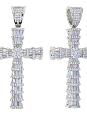 Mr.Bling男女通用满梯方钻十字架