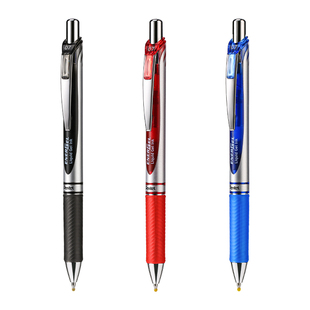 官方旗舰店 日本Pentel派通BL77速干中性笔0.7mm子弹头黑色签字笔红色笔芯蓝色水笔粗头练字笔商务办公按动式
