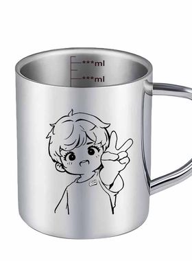 316不锈钢儿童幼儿园家用饮水杯