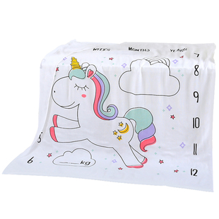 双层婴儿竹纤维纱布冰丝盖毯宝宝毯子夏季薄款被子儿童午睡凉盖巾