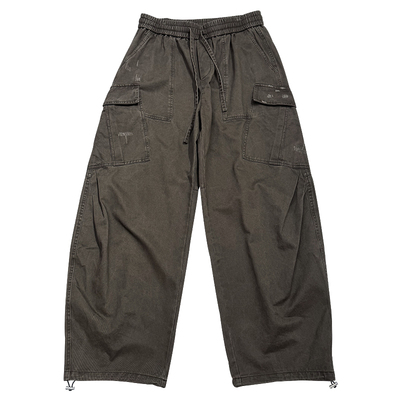 潮流百搭多口袋直筒阔腿工装裤男