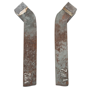 焊接车刀加工45度外圆端面倒角 12-25方手磨普通车床正反外圆钢件