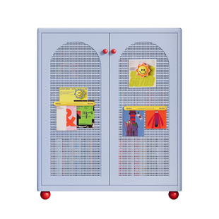 学生钢制书架阅读架落地式多层带门置物架书房墙角铁皮书柜收纳柜