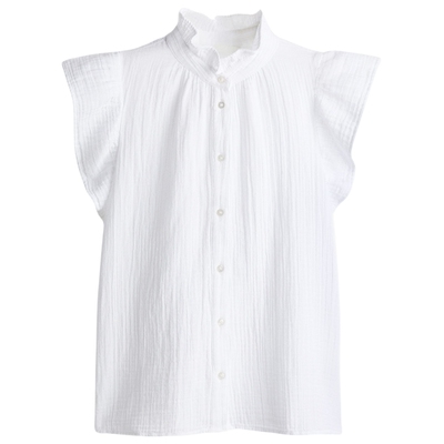 HM女装春季飞袖棉细布上衣1288339