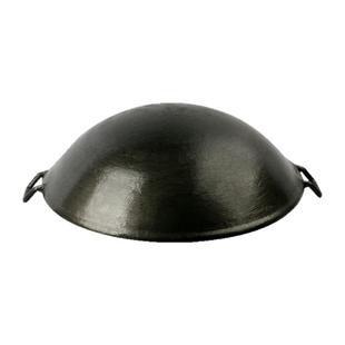 老式双耳生铁锅陆川家用铸铁炒菜锅传统农村柴火灶干锅地摊火锅具