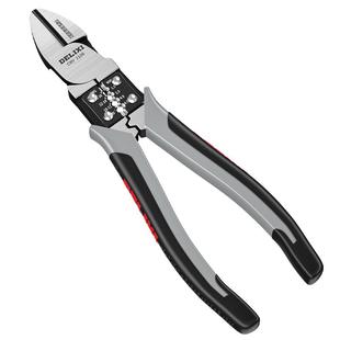 德力西斜口钳工业级超硬偏口钳子电工专用斜口钳子可剪钢丝水口钳