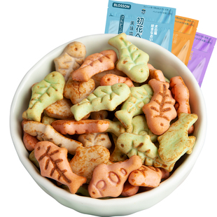 初花猫零食猫饼干磨牙洁齿成幼猫薄荷猫草棒猫咪猫草小鱼训练奖励