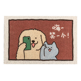 可爱入户门丝圈地垫门口脚垫防滑门垫客厅卧室卫生间地垫丝圈垫子