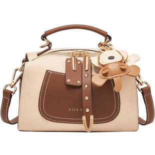 奥康波士顿包女式2026新款斜挎包大容量手提枕头包通勤高级单肩包