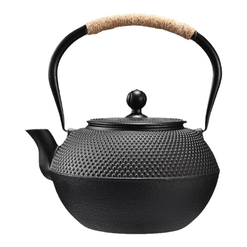 壁炉烧水壶专用铸铁茶壶真火家用泡茶壶防烫围炉煮茶壶中式老铁壶