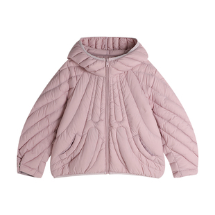 布丁哈鲁童装冬装女童洋气外套2025冬季新款休闲三防短款羽绒服