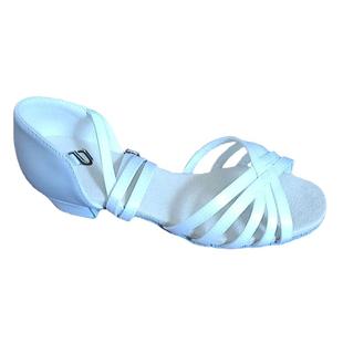 英皇舞霸儿童小白鞋拉丁舞鞋少儿童鞋练功鞋超纤软底厚底女拉丁鞋