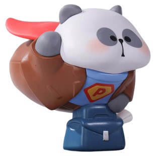 耙老师MR.PA的心愿清单盲盒手办公仔熊猫摆件玩偶打工人玩具城市