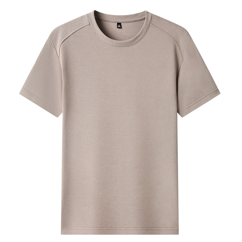 夏季男士纯色短袖透气舒适T恤