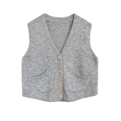 慵懒风马甲女大码胖MM宽松毛衣