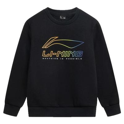 李宁儿童加长绒保暖卫衣