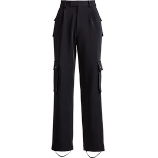 dancebaby拉丁舞服装女成人裤子口袋裤女男士摩登舞跳舞蹈女长裤