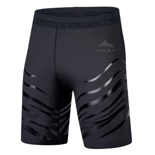 沃兰迪鲨鱼皮紧身五分裤高弹柔软透气排汗户外训练健身跑步短裤