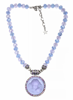 KirksFolly幻彩玻璃美梦天使项链