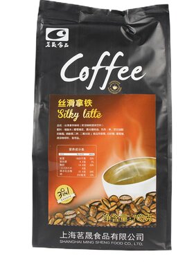 丝滑拿铁速溶花式茗晟700g咖啡粉