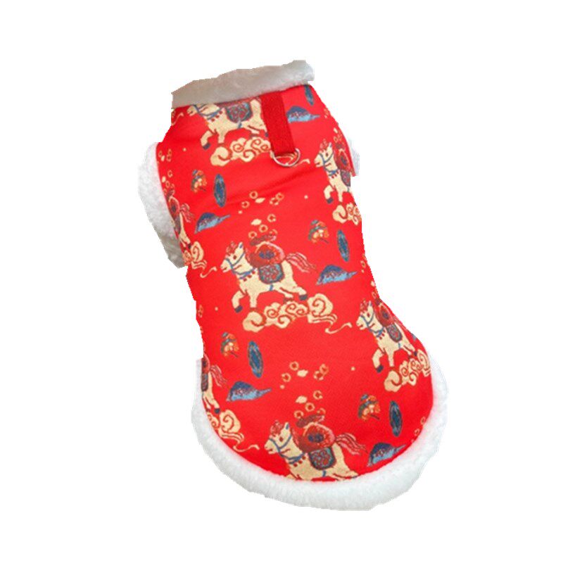 宠物狗猫新年衣服唐装秋冬季保暖