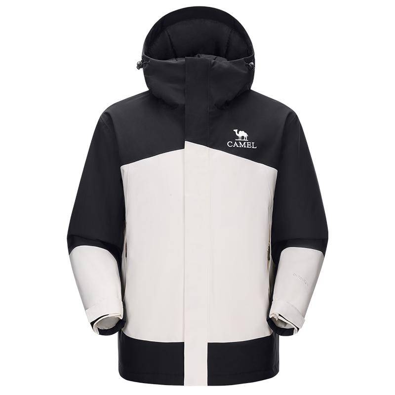 骆驼户外夹棉冲锋衣AK80硬壳防水棉服外套男加厚防风旅游登山服装