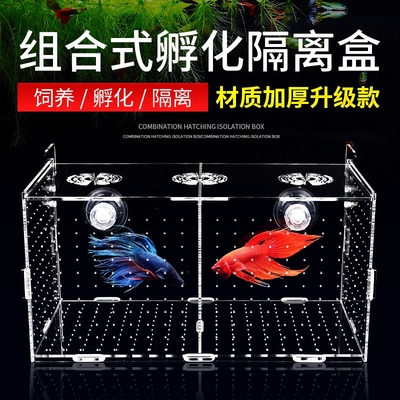 小型水族箱蛋龟乌龟苗孵化分隔鱼缸鱼盒网隔板隔离板繁殖盒亚克力