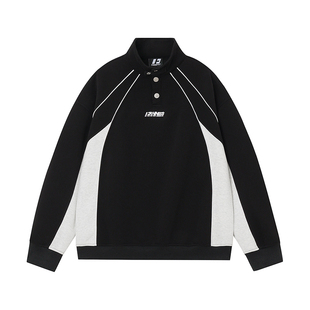 王奕同款FORNINES立领重磅加绒卫衣男款潮牌秋冬情侣美式厚外套女