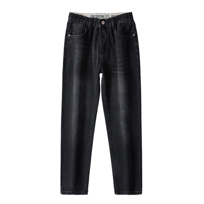 阔腿牛仔裤男生裤子秋冬加厚