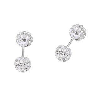 双头镶钻耳钉女纯银999养耳洞睡觉免摘2026年新款医用钛钢耳饰