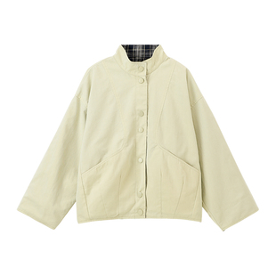 布丁哈鲁春装女童童上衣2026春季新款儿童休闲简约双面穿外套