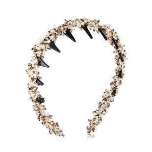 DODOGOGO秋冬高级感发箍针织毛线气质高颅顶显脸小带齿头箍发饰