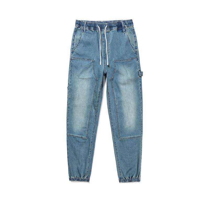ABLEJEANS木匠酷跑牛仔运动裤