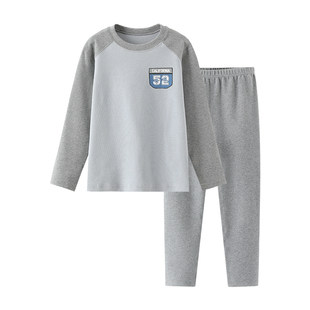 英博伦青少年秋衣秋裤套装全棉儿童睡衣纯棉男童大童学生保暖内衣