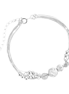 520情人节礼物足银999手链女